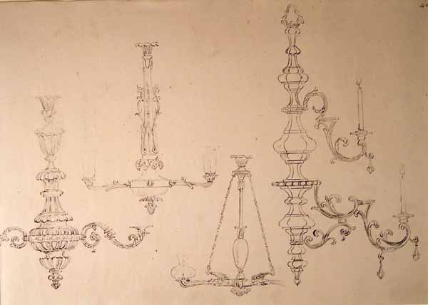 Sheet of Designs for Hanging Lamps